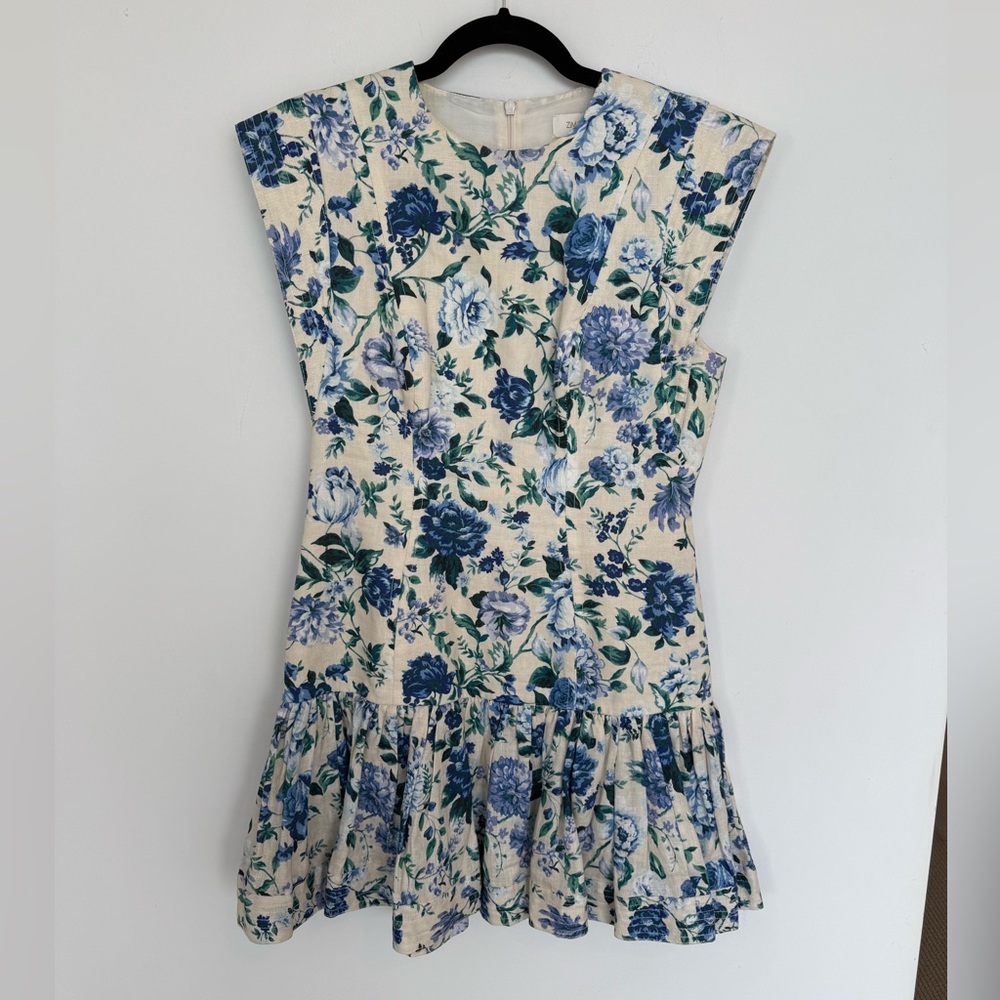 Zimmermann Moncur Flounce Mini Dress - Picture 4 of 8